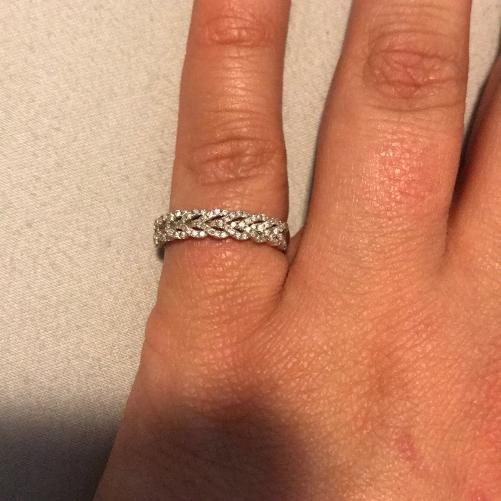 1/3 carat Diamond braided band